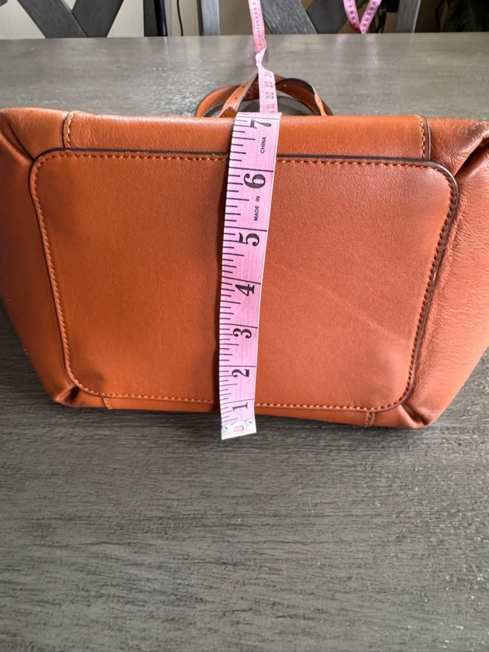 LDT Tatum Tote Bag Purse Brown Leather